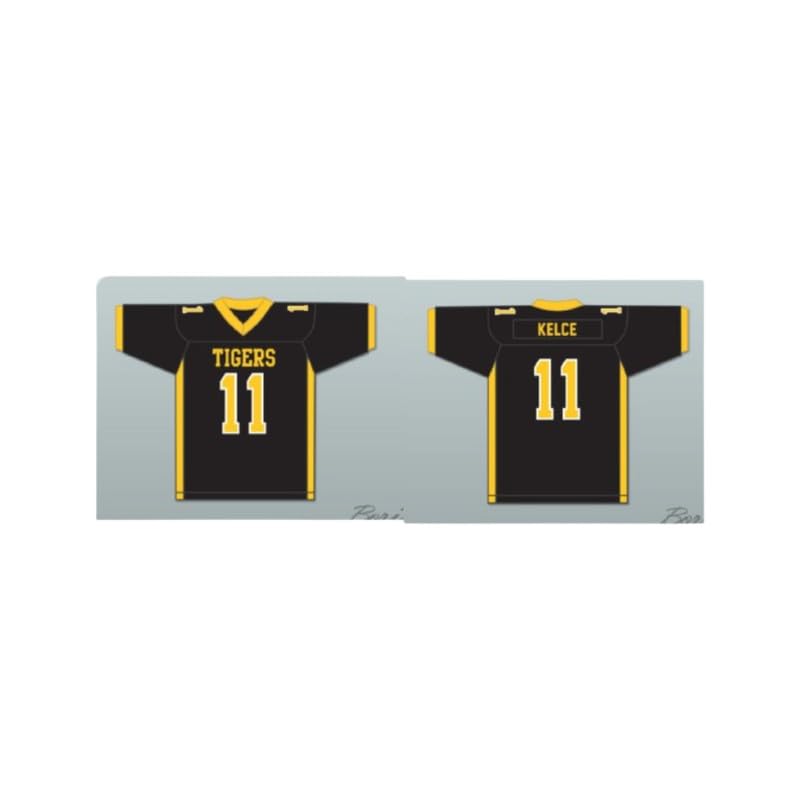 T Kelce 11 Cleveland High School Sewn Any Name Number Black Football Jersey 6