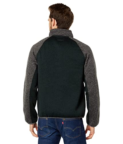 Image of Lucky Brand Men's Los Feliz Fleece Mock Neck Half Zip Color Block Pull-overPullover Sweater