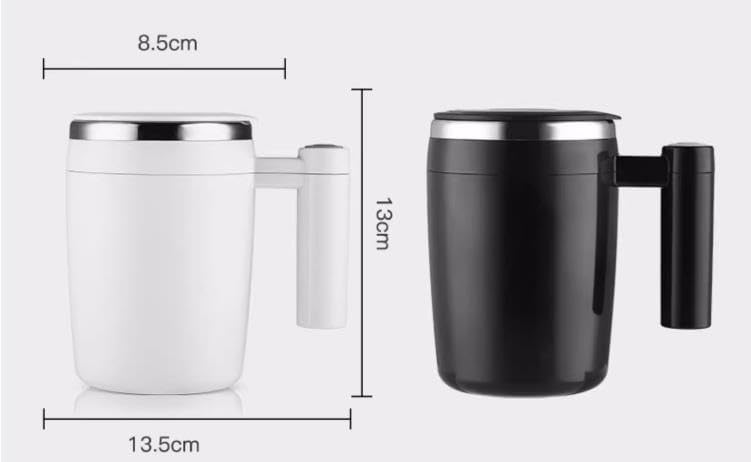 Fully Automatic Stirring Cup 380ml; Portable Rechargeable Coffee Milk Mixed Magnetic Water Cup; Small Kitchen Appliances (Pink)