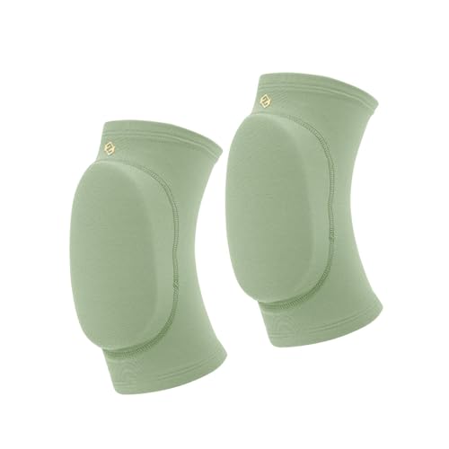 kowaku Knee Pads Knee Support Non Slip Soft Flexible Kneepads Knee Protector for Basketball Climbing Weightlifting Cycling Wrestling, L Green