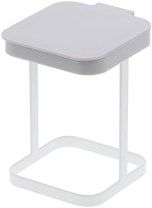 Yamazaki 3353 Plastic Bag Eco Holder with Lid, Plate, White