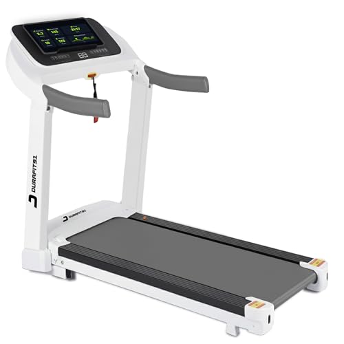 Image of Sprint 5 HP Peak BLDC Motorized | Hydraulic Foldable Treadmill | 16 Km /Hr Max Speed| 140Kg User Weight| Bluetooth Speaker| Wynd app | Home use| White
