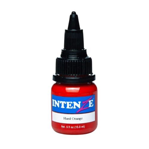 Intenze Tattoo Ink - Hard Orange - 1/2oz Bottle