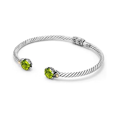 Eli Pebble Peridot Bangle Cover