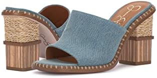 Jessica Simpson Women's Lendrila High Heel Mule Heeled Sandal, Medium Blue, 7 | Image 7