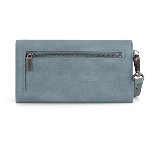 Image of Montana West X Wrangler Womens Wallet Large Card Cases & Money Organizers for Ladies Female Zipper Wallet Wristlet with Coin Purse and Wrist Strap