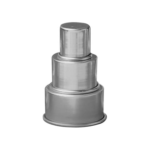 Parrish Magic Line 3-Tier One Piece Mini Round Aluminum Cake Pan Cover