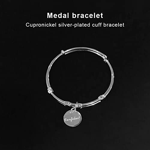 SUWIAKLALL Pulseira feminina de latão substituição ajustável elegante ornamento