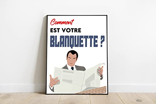 Poster OSS 117 Comment est votre blanquette pour décorer un salon de cinéphile passionné