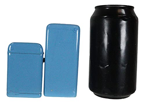 Ebros Retro Blue Old Fashioned Vintage Refrigerator And Kitchen Stove Salt And Pepper Shakers Ceramic Magnetic Figurine Set 4"H #TOP6
