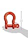 CM M654P Super Strong Anchor Shackle with Orange Powder Coated Screw Pin, 10 Ton Work Load Limit, 1