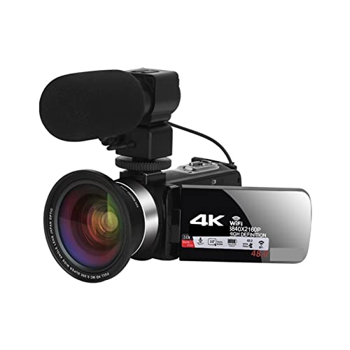 Timing/ripresa continua JOJIDE Vlog Camera, Full 4K Vlog Videocamera digitale Streaming live Videocamere professionali Webcam Obiettivo grandangolare Registratore blog 18X(32G SD Card)