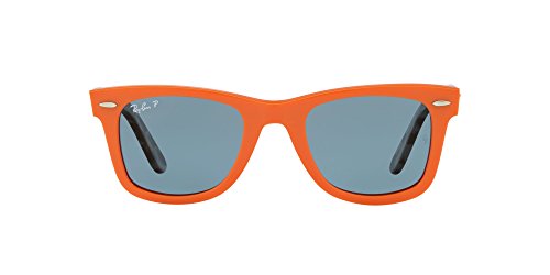 Image of Ray-Ban Polarized Square Unisex Sunglasses - (8053672926507|50|Blue Color Lens)