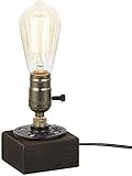 🔔 【Lampe mit minimalem Platzbedarf】 Das Design von Retro-Industrielampen basiert auf dem Konzept der Einfachheit. Die Größe beträgt 8,9 × 8,9 × 12,4 cm. Dies ist eine perfekte kleine Lampe, die nicht viel Platz beansprucht, aber den gesamten Tisch beleuchten kann.