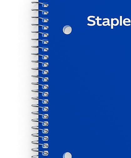 Amazon.com : STAPLES Accel 1-Subject Notebook, 8.5-inch x 11