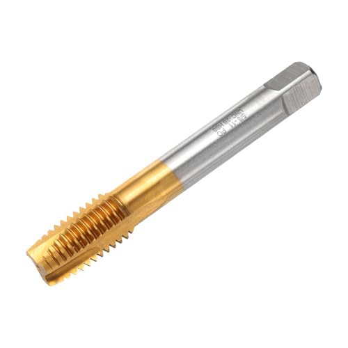 Image of sourcing map 5/8-11 UNC B2 Spiral Point Thread Tap, Screw Tap Threading Tapping Tool, Titanium Coated 6542 High Speed Steel Machine Taps Tapping Bit