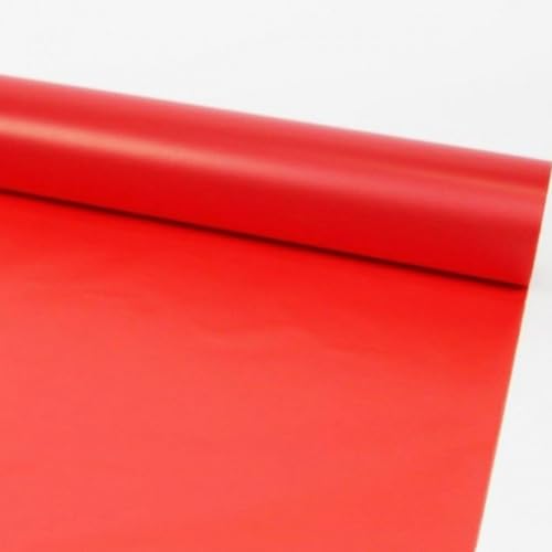 Image of Oasis Gift Wrapping Frosted Cellophane Roll For Multipurpose Hamper Packaging & Flower Bouquet Wrapping, 80cmx25mtr, 1 Roll (Red)