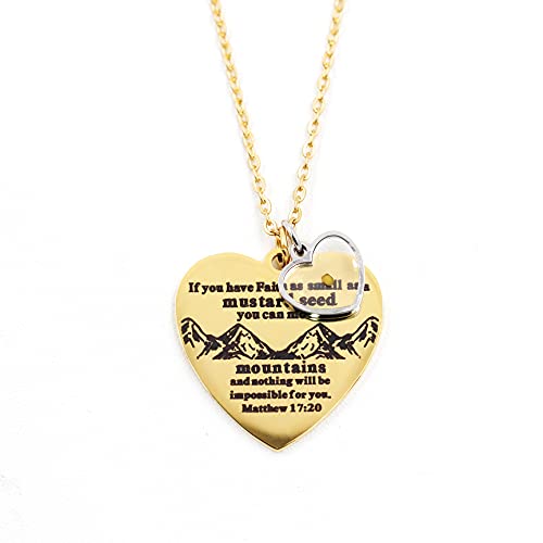 Collier croix graine de moutarde Y856 dans sa boîte cadeau - 7