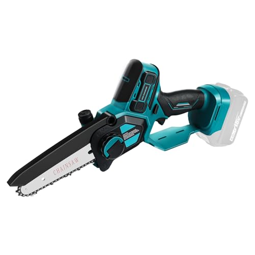 QUPERR Akku Astsäge 15cm Kompatibel mit Makita 18V Akku, Bürstenlose Mini Akku Kettensäge mit Automatischer Kettenschmierung zum Holzschnitt und für Gartenarbeit (ohne Akku und Kettenöl)