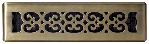 Decor Grates Sph212-A Floor Register, 2X12 Inches, Antique Brass Finish #TOP1