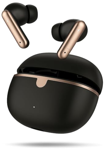 Image of Original Earbuds for Boat 161 Elite Wireless Bluetooth Earbuds with Built-in Microphone, HD Stereo Audio, Quick Charging Feature, 50H Playback & Bluetooth v5.3 (Black) for Smart Phone Smart TV