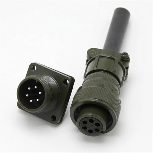 Conector de servomotor MS5015 militar de 6 pines para aviación recta 4