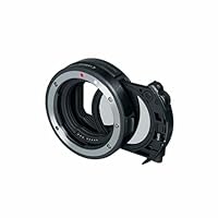Canon 3442C005 Bajonettadapter EF-EOS R mit Einsteckfilter (C-PL: Zirkularpolfilter A), Schwarz
