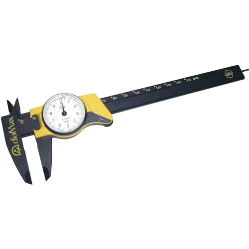 Pie de rey Wiha dialMax ESD de 150 mm con reloj analógico antiestático