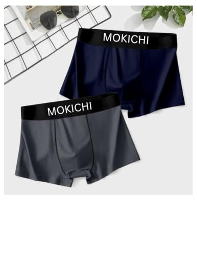 Image of Men's Ice Silk Boxer Briefs Pack of 2 | Ultra Soft Breathable Stretch Trunks | Moisture-Wicking Quick Dry Innerwear