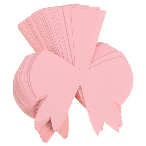 Abaodam Marque-Places Rose de Nœud 50 Pièces pour Événement et Anniversaire Cartes Vierges pour Placement Rapide et Décoration de Table