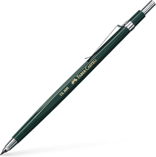 Faber-Castell 134600 - Fallminenstift TK 4600, Minenstärke 2 mm, HB, inklusive Minenspitzer im Abschlussknopf (mit Minen und Spitzer, 1 stück (1er Pack))