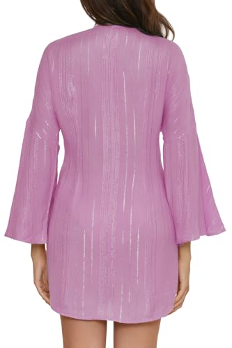 BECCA Women's Standard Radiance V-Neck Tunic, Casual, Beach Cover Ups3