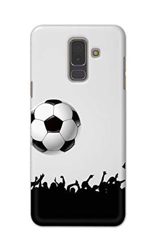 Image of Printed Hard Back Cover Case for Samsung Galaxy A6 Plus | A6+ | Samsung Galaxy J8 Back Cover (Football Icon) -702