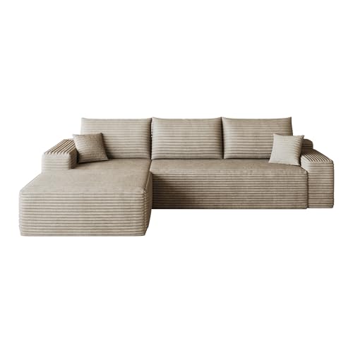 Image of 107 inch Cloud Sectional Sofa Boneless Couches with Chase