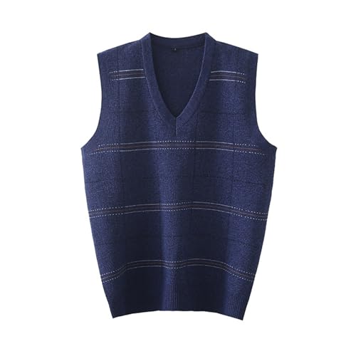 Men's Sweater Vest V Neck Fashion V Neck Sleeveless Knit and Fleece Vest Sweater Vest Men's Sweater Vest V Neck
