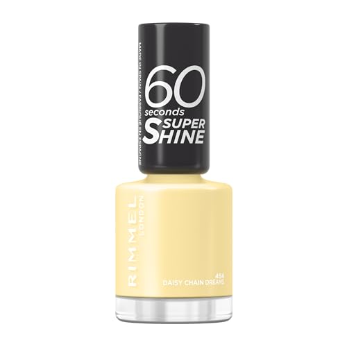 Rimmel London, 60 Seconds Super Shine, Esmalte de uñas, 454 Daisy Chain Dreams, 8 ml