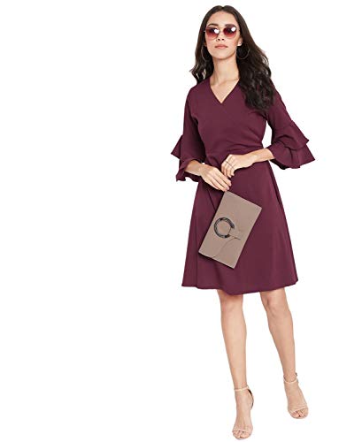 Image of Uptownie Lite Women's Crepe Skater Knee Length Dress