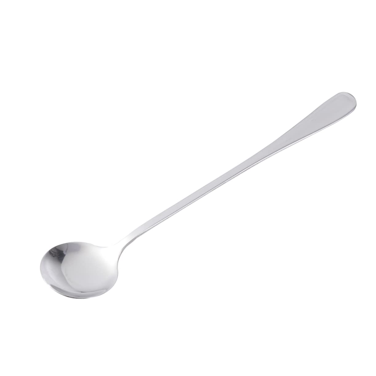 COLLBATH Spoons 6 Piece Long Handle Stainless Steel Spoon Set for Mixing Coffee Iced Tea Ice Cream Elegant Look