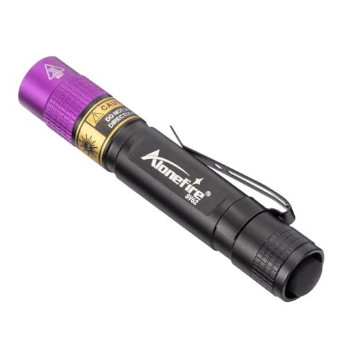 Linterna ultravioleta recargable, mini linterna de luz UV con 365/395 nm, mini linterna UV portátil multiusos con detección de dinero (365 NM)