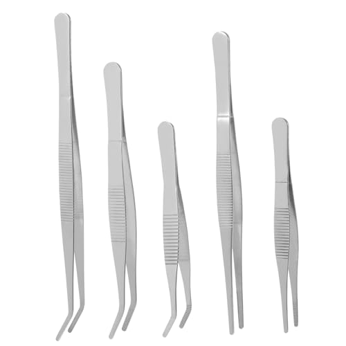 PATKAW 5 Piezas pinzas de jardineria musgo para cestas colgantes angular jardinagem jardineria accesorios accesorio de jardinería herramienta de jardinería suculenta Acero inoxidable
