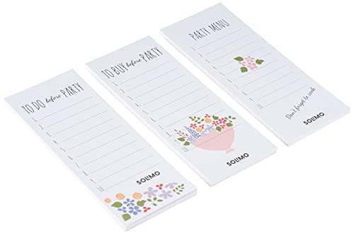 Amazon Brand - Solimo Planner Writing Note Pad, To Do List Daily Organizer, 50 Tear Off Sheets, Pack of 3
