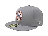 New Era 59Fifty Hat New York Yankees Cooperstown 1946 Wool Fitted Headwear Cap (7 5/8) Gray