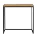 DS Dropshipping Consola Recibidor iCub Negro Tablero Grueso 3cm Madera Maciza 80x30x80cm...