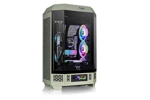 Tower 300 Matcha Green Micro-ATX Case; 2x140mm CT Fan Included; Support Up to 420mm Radiator; Optional Chassis Stand Kit Allows 