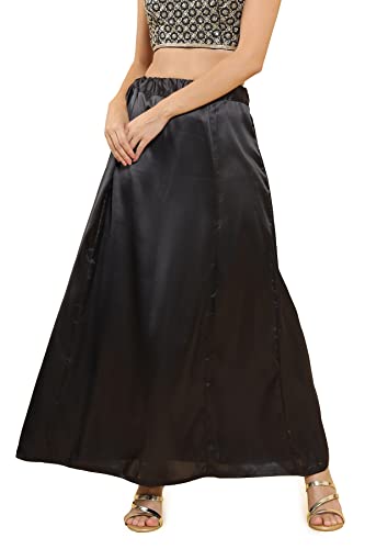 Image of Soch Black Satin Petticoat