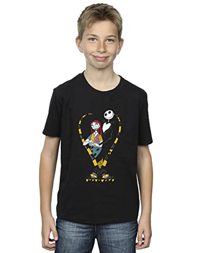 Image of The Nightmare Before Christmas Boys Heart Jack T-Shirt Black 5-6 Years