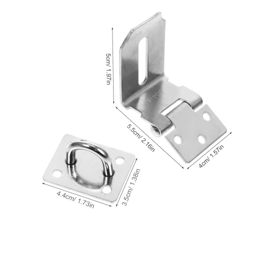 Image of Cabilock Outdoor Padlock Latch for Door 3 Inch Lock Hasp Latch Hardware Security Lock