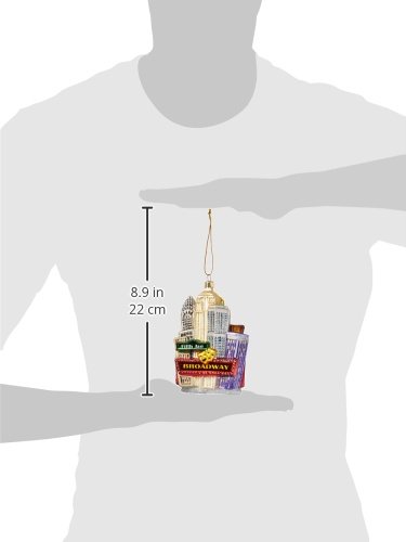 Kurt Adler New York City Cityscape, 5.53-Inch Height, Multicolor, Glass Ornament #TOP6