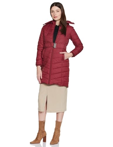 Image of Amazon Brand - Symbol Women's Polyester Long Line Regular Fit Parka Quilted Jacket (Puffer Jackets) (Available in Plus Sizes)