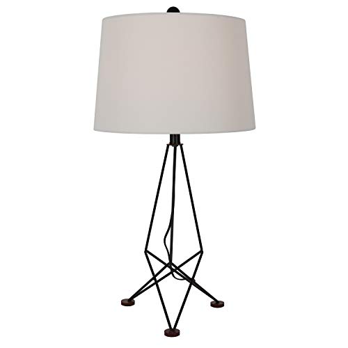Decor Therapy TL19145 Table Lamp, Iron Black and Espresso